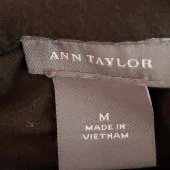 ANN TALOR WOMEN'S RAYON STRETCH TOP BROWN SIZE M - Picture 3 of 3
